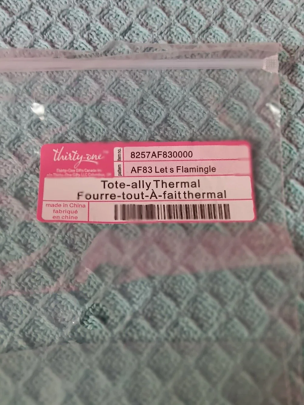 Thirty-one Thermal Tote Bag-Flamigo Pattern On Yellow &Matching Utility Tote - Picture 10 of 10